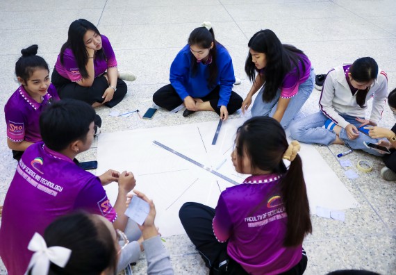 ภาพกิจกรรม  คณะวิทยาศาสตร์และเทคโนโลยี จัดโครงการยกระดับนวัตกรรมชุมชนด้วยกระบวนการวิศวกรสังคม กิจกรรมการอบรมบ่มเพาะทักษะการเป็นวิศวกรสังคม