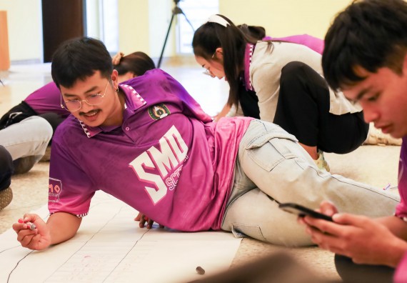 ภาพกิจกรรม  คณะวิทยาศาสตร์และเทคโนโลยี จัดโครงการยกระดับนวัตกรรมชุมชนด้วยกระบวนการวิศวกรสังคม กิจกรรมการอบรมบ่มเพาะทักษะการเป็นวิศวกรสังคม