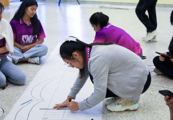 ภาพกิจกรรม  คณะวิทยาศาสตร์และเทคโนโลยี จัดโครงการยกระดับนวัตกรรมชุมชนด้วยกระบวนการวิศวกรสังคม กิจกรรมการอบรมบ่มเพาะทักษะการเป็นวิศวกรสังคม