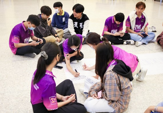 ภาพกิจกรรม  คณะวิทยาศาสตร์และเทคโนโลยี จัดโครงการยกระดับนวัตกรรมชุมชนด้วยกระบวนการวิศวกรสังคม กิจกรรมการอบรมบ่มเพาะทักษะการเป็นวิศวกรสังคม