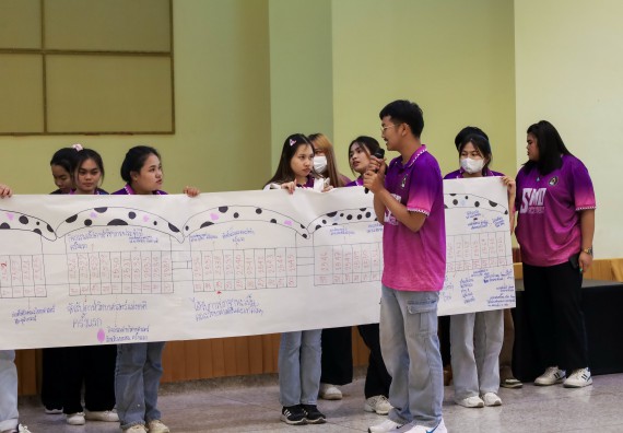 ภาพกิจกรรม  คณะวิทยาศาสตร์และเทคโนโลยี จัดโครงการยกระดับนวัตกรรมชุมชนด้วยกระบวนการวิศวกรสังคม กิจกรรมการอบรมบ่มเพาะทักษะการเป็นวิศวกรสังคม