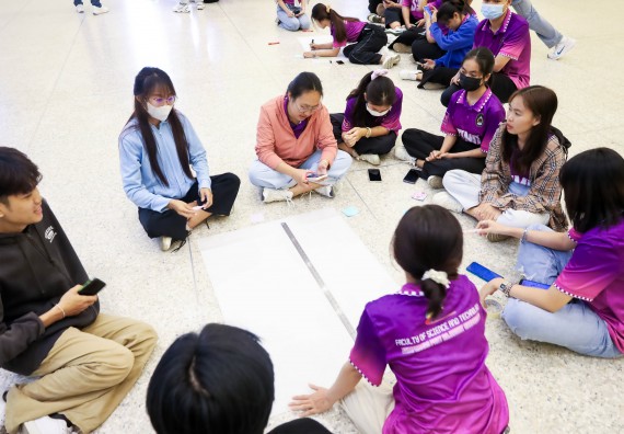 ภาพกิจกรรม  คณะวิทยาศาสตร์และเทคโนโลยี จัดโครงการยกระดับนวัตกรรมชุมชนด้วยกระบวนการวิศวกรสังคม กิจกรรมการอบรมบ่มเพาะทักษะการเป็นวิศวกรสังคม