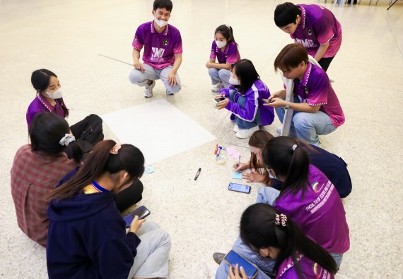 ภาพกิจกรรม  คณะวิทยาศาสตร์และเทคโนโลยี จัดโครงการยกระดับนวัตกรรมชุมชนด้วยกระบวนการวิศวกรสังคม กิจกรรมการอบรมบ่มเพาะทักษะการเป็นวิศวกรสังคม