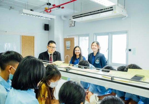 ภาพกิจกรรม คณะวิทยาศาสตร์และเทคโนโลยี ร่วมกับโรงเรียนคลองลานวิทยา จัดโครงการส่งเสริมและพัฒนาศักยภาพนักเรียนห้องเรียนพิเศษ