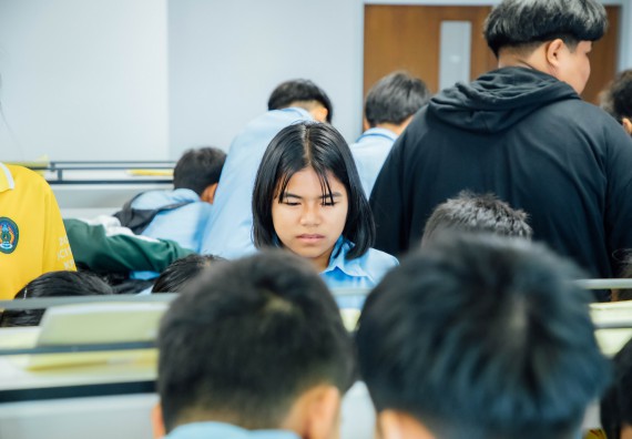 ภาพกิจกรรม คณะวิทยาศาสตร์และเทคโนโลยี ร่วมกับโรงเรียนคลองลานวิทยา จัดโครงการส่งเสริมและพัฒนาศักยภาพนักเรียนห้องเรียนพิเศษ