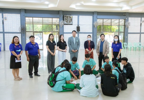 ภาพกิจกรรม   คณะวิทยาศาสตร์และเทคโนโลยี จัดค่ายวิทยาศาสตร์สัญจร ปีการศึกษา 2566  โรงเรียนลานกระบือวิทยา