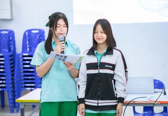 ภาพกิจกรรม   คณะวิทยาศาสตร์และเทคโนโลยี จัดค่ายวิทยาศาสตร์สัญจร ปีการศึกษา 2566  โรงเรียนลานกระบือวิทยา