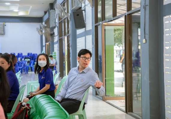 ภาพกิจกรรม   คณะวิทยาศาสตร์และเทคโนโลยี จัดค่ายวิทยาศาสตร์สัญจร ปีการศึกษา 2566  โรงเรียนลานกระบือวิทยา