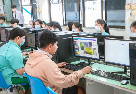 ภาพกิจกรรม   คณะวิทยาศาสตร์และเทคโนโลยี จัดค่ายวิทยาศาสตร์สัญจร ปีการศึกษา 2566  โรงเรียนลานกระบือวิทยา