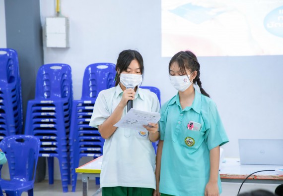 ภาพกิจกรรม   คณะวิทยาศาสตร์และเทคโนโลยี จัดค่ายวิทยาศาสตร์สัญจร ปีการศึกษา 2566  โรงเรียนลานกระบือวิทยา