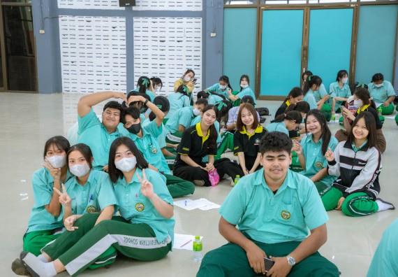 ภาพกิจกรรม   คณะวิทยาศาสตร์และเทคโนโลยี จัดค่ายวิทยาศาสตร์สัญจร ปีการศึกษา 2566  โรงเรียนลานกระบือวิทยา