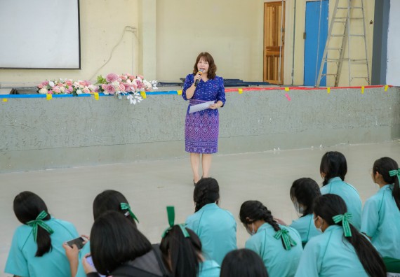 ภาพกิจกรรม   คณะวิทยาศาสตร์และเทคโนโลยี จัดค่ายวิทยาศาสตร์สัญจร ปีการศึกษา 2566  โรงเรียนลานกระบือวิทยา