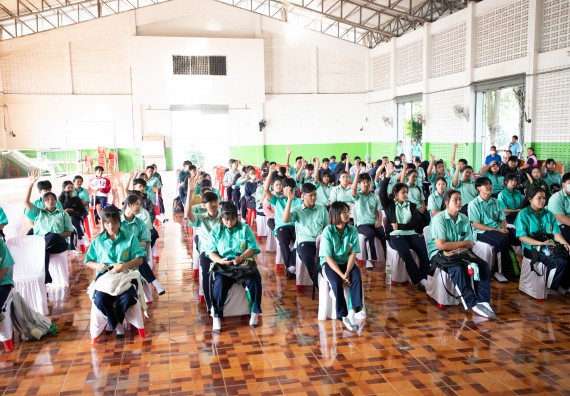 ภาพกิจกรรม คณะวิทยาศาสตร์และเทคโนโลยี จัดค่ายวิทยาศาสตร์สัญจร ปีการศึกษา 2566 ให้กับนักเรียนระดับชั้นมัธยมศึกษาตอนปลาย โรงเรียนโค้งไผ่วิทยา