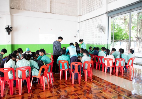 ภาพกิจกรรม คณะวิทยาศาสตร์และเทคโนโลยี จัดค่ายวิทยาศาสตร์สัญจร ปีการศึกษา 2566 ให้กับนักเรียนระดับชั้นมัธยมศึกษาตอนปลาย โรงเรียนโค้งไผ่วิทยา