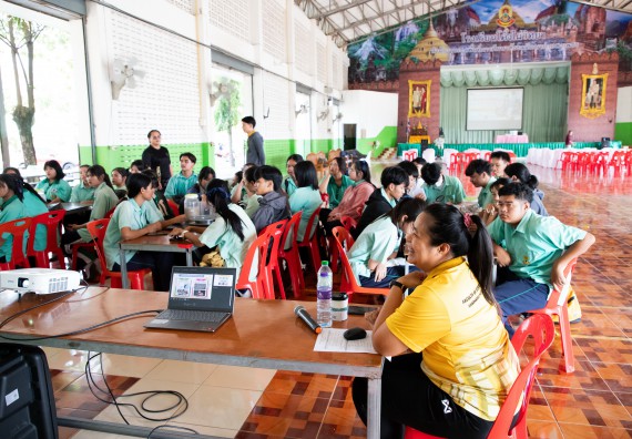 ภาพกิจกรรม คณะวิทยาศาสตร์และเทคโนโลยี จัดค่ายวิทยาศาสตร์สัญจร ปีการศึกษา 2566 ให้กับนักเรียนระดับชั้นมัธยมศึกษาตอนปลาย โรงเรียนโค้งไผ่วิทยา
