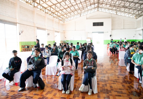 ภาพกิจกรรม คณะวิทยาศาสตร์และเทคโนโลยี จัดค่ายวิทยาศาสตร์สัญจร ปีการศึกษา 2566 ให้กับนักเรียนระดับชั้นมัธยมศึกษาตอนปลาย โรงเรียนโค้งไผ่วิทยา