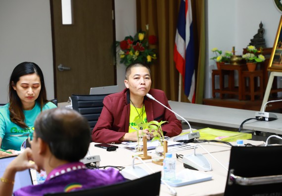 ภาพกิจกรรม  กองกลาง สำนักงานอธิการบดี และ คณะวิทยาศาสตร์และเทคโนโลยี ร่วมกันจัดการความรู้ แลกเปลี่ยนเรียนรู้ การพัฒนางานบริการและกำหนดแนวปฏิบัติร่วมกัน ตามนโยบายด้านการบริหารจัดการสิ่งแวดล้อมที่ยั่งยืน