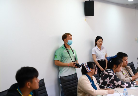 ภาพกิจกรรม  กองกลาง สำนักงานอธิการบดี และ คณะวิทยาศาสตร์และเทคโนโลยี ร่วมกันจัดการความรู้ แลกเปลี่ยนเรียนรู้ การพัฒนางานบริการและกำหนดแนวปฏิบัติร่วมกัน ตามนโยบายด้านการบริหารจัดการสิ่งแวดล้อมที่ยั่งยืน