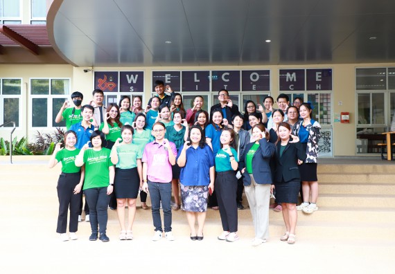 ภาพกิจกรรม  กองกลาง สำนักงานอธิการบดี และ คณะวิทยาศาสตร์และเทคโนโลยี ร่วมกันจัดการความรู้ แลกเปลี่ยนเรียนรู้ การพัฒนางานบริการและกำหนดแนวปฏิบัติร่วมกัน ตามนโยบายด้านการบริหารจัดการสิ่งแวดล้อมที่ยั่งยืน