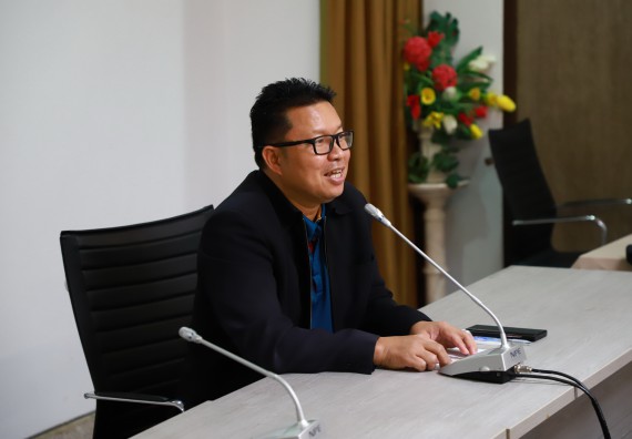 ภาพกิจกรรม  กองกลาง สำนักงานอธิการบดี และ คณะวิทยาศาสตร์และเทคโนโลยี ร่วมกันจัดการความรู้ แลกเปลี่ยนเรียนรู้ การพัฒนางานบริการและกำหนดแนวปฏิบัติร่วมกัน ตามนโยบายด้านการบริหารจัดการสิ่งแวดล้อมที่ยั่งยืน