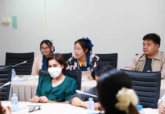 ภาพกิจกรรม  กองกลาง สำนักงานอธิการบดี และ คณะวิทยาศาสตร์และเทคโนโลยี ร่วมกันจัดการความรู้ แลกเปลี่ยนเรียนรู้ การพัฒนางานบริการและกำหนดแนวปฏิบัติร่วมกัน ตามนโยบายด้านการบริหารจัดการสิ่งแวดล้อมที่ยั่งยืน