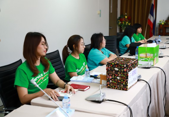 ภาพกิจกรรม  กองกลาง สำนักงานอธิการบดี และ คณะวิทยาศาสตร์และเทคโนโลยี ร่วมกันจัดการความรู้ แลกเปลี่ยนเรียนรู้ การพัฒนางานบริการและกำหนดแนวปฏิบัติร่วมกัน ตามนโยบายด้านการบริหารจัดการสิ่งแวดล้อมที่ยั่งยืน