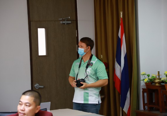 ภาพกิจกรรม  กองกลาง สำนักงานอธิการบดี และ คณะวิทยาศาสตร์และเทคโนโลยี ร่วมกันจัดการความรู้ แลกเปลี่ยนเรียนรู้ การพัฒนางานบริการและกำหนดแนวปฏิบัติร่วมกัน ตามนโยบายด้านการบริหารจัดการสิ่งแวดล้อมที่ยั่งยืน