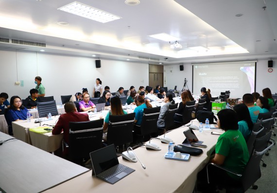 ภาพกิจกรรม  กองกลาง สำนักงานอธิการบดี และ คณะวิทยาศาสตร์และเทคโนโลยี ร่วมกันจัดการความรู้ แลกเปลี่ยนเรียนรู้ การพัฒนางานบริการและกำหนดแนวปฏิบัติร่วมกัน ตามนโยบายด้านการบริหารจัดการสิ่งแวดล้อมที่ยั่งยืน