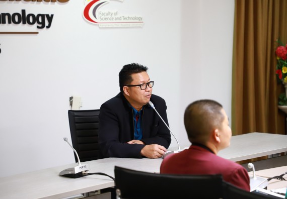 ภาพกิจกรรม  กองกลาง สำนักงานอธิการบดี และ คณะวิทยาศาสตร์และเทคโนโลยี ร่วมกันจัดการความรู้ แลกเปลี่ยนเรียนรู้ การพัฒนางานบริการและกำหนดแนวปฏิบัติร่วมกัน ตามนโยบายด้านการบริหารจัดการสิ่งแวดล้อมที่ยั่งยืน