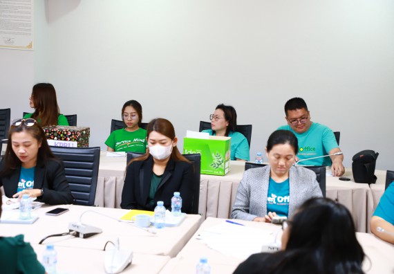 ภาพกิจกรรม  กองกลาง สำนักงานอธิการบดี และ คณะวิทยาศาสตร์และเทคโนโลยี ร่วมกันจัดการความรู้ แลกเปลี่ยนเรียนรู้ การพัฒนางานบริการและกำหนดแนวปฏิบัติร่วมกัน ตามนโยบายด้านการบริหารจัดการสิ่งแวดล้อมที่ยั่งยืน