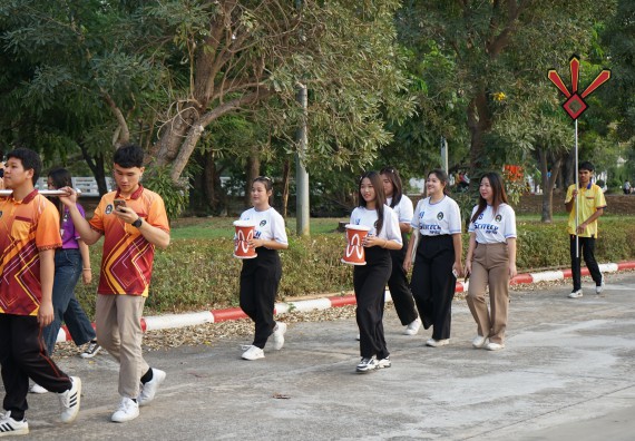 ภาพกิจกรรม  คณะวิทยาศาสตร์และเทคโนโลยี จัดโครงการส่งเสริมกีฬาสานสัมพันธ์ อนุรักษ์ ศิลปวัฒนธรรมและภูมิปัญญา กิจกรรมกีฬาสานสัมพันธ์ ปลาบึกเกมส์