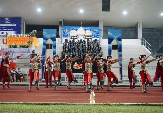 ภาพกิจกรรม  คณะวิทยาศาสตร์และเทคโนโลยี จัดโครงการส่งเสริมกีฬาสานสัมพันธ์ อนุรักษ์ ศิลปวัฒนธรรมและภูมิปัญญา กิจกรรมกีฬาสานสัมพันธ์ ปลาบึกเกมส์