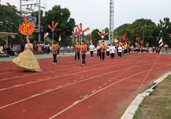 ภาพกิจกรรม  คณะวิทยาศาสตร์และเทคโนโลยี จัดโครงการส่งเสริมกีฬาสานสัมพันธ์ อนุรักษ์ ศิลปวัฒนธรรมและภูมิปัญญา กิจกรรมกีฬาสานสัมพันธ์ ปลาบึกเกมส์