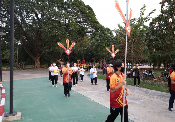 ภาพกิจกรรม  คณะวิทยาศาสตร์และเทคโนโลยี จัดโครงการส่งเสริมกีฬาสานสัมพันธ์ อนุรักษ์ ศิลปวัฒนธรรมและภูมิปัญญา กิจกรรมกีฬาสานสัมพันธ์ ปลาบึกเกมส์