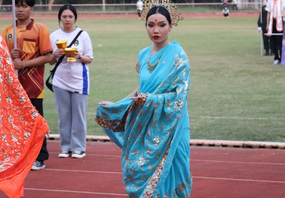 ภาพกิจกรรม  คณะวิทยาศาสตร์และเทคโนโลยี จัดโครงการส่งเสริมกีฬาสานสัมพันธ์ อนุรักษ์ ศิลปวัฒนธรรมและภูมิปัญญา กิจกรรมกีฬาสานสัมพันธ์ ปลาบึกเกมส์