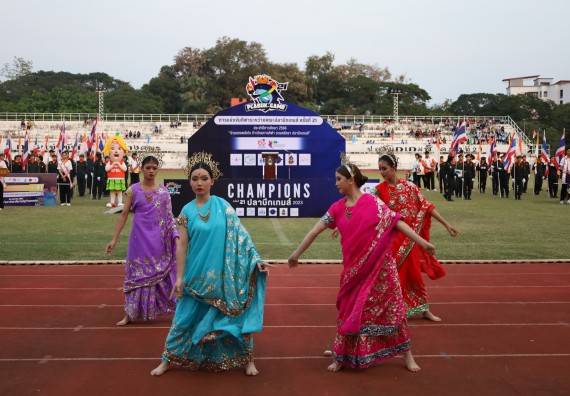 ภาพกิจกรรม  คณะวิทยาศาสตร์และเทคโนโลยี จัดโครงการส่งเสริมกีฬาสานสัมพันธ์ อนุรักษ์ ศิลปวัฒนธรรมและภูมิปัญญา กิจกรรมกีฬาสานสัมพันธ์ ปลาบึกเกมส์