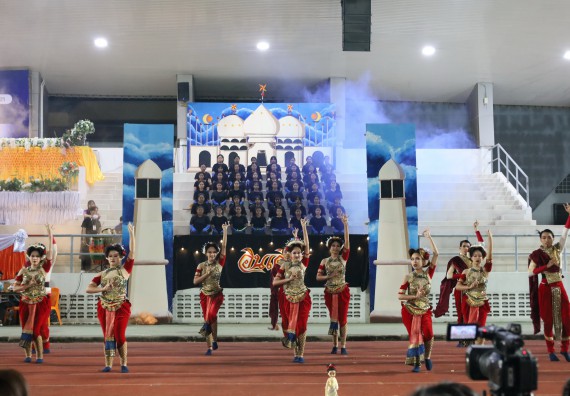 ภาพกิจกรรม  คณะวิทยาศาสตร์และเทคโนโลยี จัดโครงการส่งเสริมกีฬาสานสัมพันธ์ อนุรักษ์ ศิลปวัฒนธรรมและภูมิปัญญา กิจกรรมกีฬาสานสัมพันธ์ ปลาบึกเกมส์