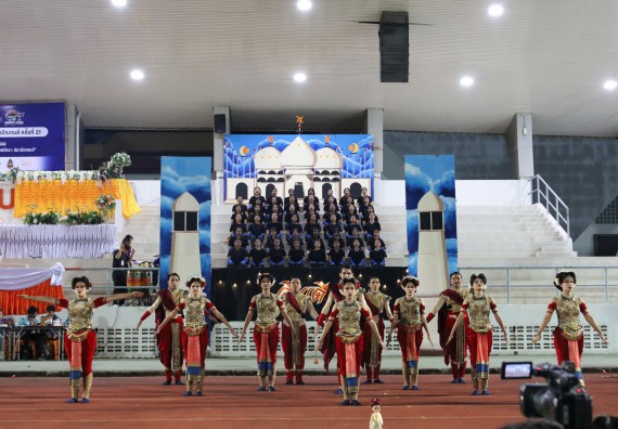 ภาพกิจกรรม  คณะวิทยาศาสตร์และเทคโนโลยี จัดโครงการส่งเสริมกีฬาสานสัมพันธ์ อนุรักษ์ ศิลปวัฒนธรรมและภูมิปัญญา กิจกรรมกีฬาสานสัมพันธ์ ปลาบึกเกมส์