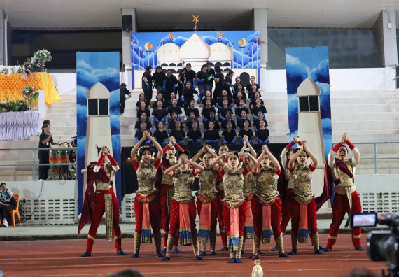 ภาพกิจกรรม  คณะวิทยาศาสตร์และเทคโนโลยี จัดโครงการส่งเสริมกีฬาสานสัมพันธ์ อนุรักษ์ ศิลปวัฒนธรรมและภูมิปัญญา กิจกรรมกีฬาสานสัมพันธ์ ปลาบึกเกมส์