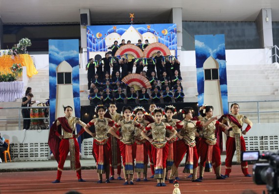 ภาพกิจกรรม  คณะวิทยาศาสตร์และเทคโนโลยี จัดโครงการส่งเสริมกีฬาสานสัมพันธ์ อนุรักษ์ ศิลปวัฒนธรรมและภูมิปัญญา กิจกรรมกีฬาสานสัมพันธ์ ปลาบึกเกมส์