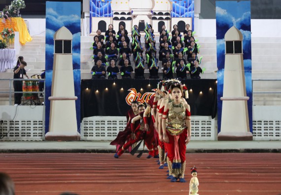 ภาพกิจกรรม  คณะวิทยาศาสตร์และเทคโนโลยี จัดโครงการส่งเสริมกีฬาสานสัมพันธ์ อนุรักษ์ ศิลปวัฒนธรรมและภูมิปัญญา กิจกรรมกีฬาสานสัมพันธ์ ปลาบึกเกมส์