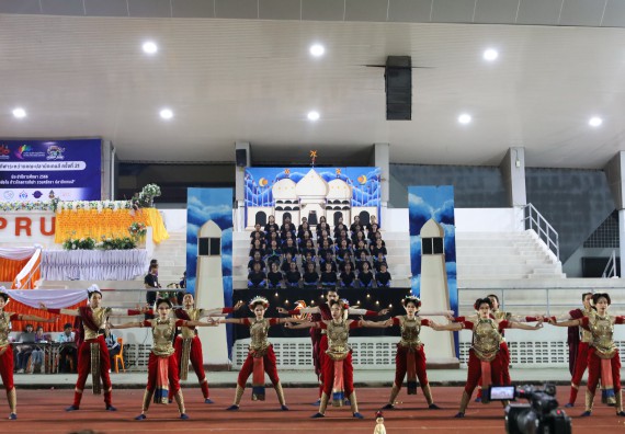 ภาพกิจกรรม  คณะวิทยาศาสตร์และเทคโนโลยี จัดโครงการส่งเสริมกีฬาสานสัมพันธ์ อนุรักษ์ ศิลปวัฒนธรรมและภูมิปัญญา กิจกรรมกีฬาสานสัมพันธ์ ปลาบึกเกมส์