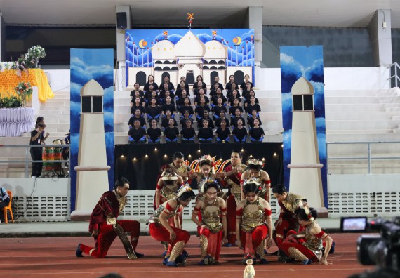 ภาพกิจกรรม  คณะวิทยาศาสตร์และเทคโนโลยี จัดโครงการส่งเสริมกีฬาสานสัมพันธ์ อนุรักษ์ ศิลปวัฒนธรรมและภูมิปัญญา กิจกรรมกีฬาสานสัมพันธ์ ปลาบึกเกมส์