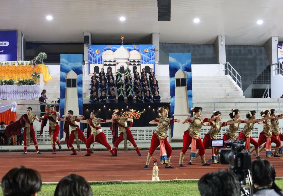 ภาพกิจกรรม  คณะวิทยาศาสตร์และเทคโนโลยี จัดโครงการส่งเสริมกีฬาสานสัมพันธ์ อนุรักษ์ ศิลปวัฒนธรรมและภูมิปัญญา กิจกรรมกีฬาสานสัมพันธ์ ปลาบึกเกมส์