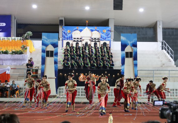 ภาพกิจกรรม  คณะวิทยาศาสตร์และเทคโนโลยี จัดโครงการส่งเสริมกีฬาสานสัมพันธ์ อนุรักษ์ ศิลปวัฒนธรรมและภูมิปัญญา กิจกรรมกีฬาสานสัมพันธ์ ปลาบึกเกมส์