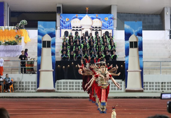 ภาพกิจกรรม  คณะวิทยาศาสตร์และเทคโนโลยี จัดโครงการส่งเสริมกีฬาสานสัมพันธ์ อนุรักษ์ ศิลปวัฒนธรรมและภูมิปัญญา กิจกรรมกีฬาสานสัมพันธ์ ปลาบึกเกมส์