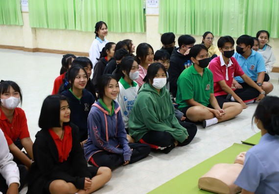 ภาพกิจกรรม  คณะวิทยาศาสตร์และเทคโนโลยี จัดค่ายวิทยาศาสตร์สัญจร ปีการศึกษา 2566  โรงเรียนนาบ่อคำวิทยาคม