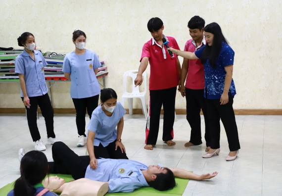 ภาพกิจกรรม  คณะวิทยาศาสตร์และเทคโนโลยี จัดค่ายวิทยาศาสตร์สัญจร ปีการศึกษา 2566  โรงเรียนนาบ่อคำวิทยาคม