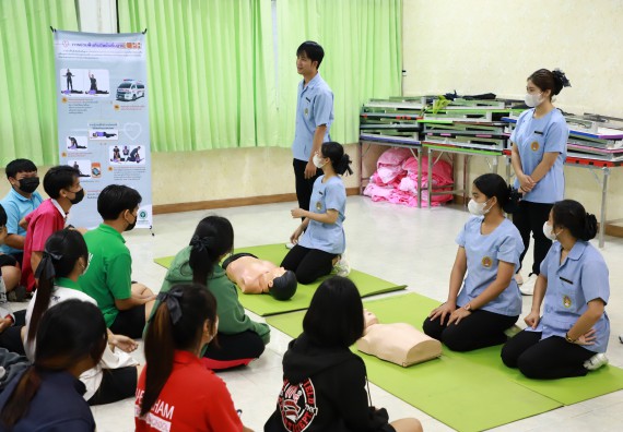 ภาพกิจกรรม  คณะวิทยาศาสตร์และเทคโนโลยี จัดค่ายวิทยาศาสตร์สัญจร ปีการศึกษา 2566  โรงเรียนนาบ่อคำวิทยาคม