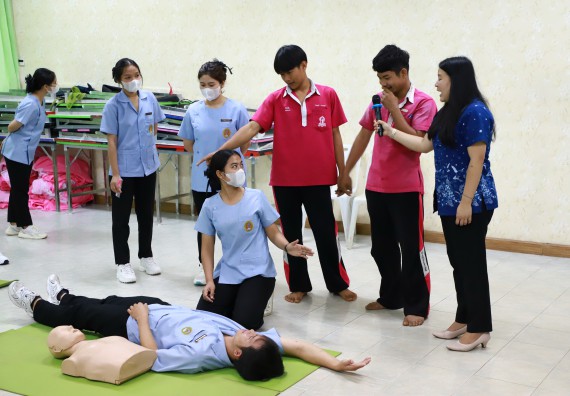 ภาพกิจกรรม  คณะวิทยาศาสตร์และเทคโนโลยี จัดค่ายวิทยาศาสตร์สัญจร ปีการศึกษา 2566  โรงเรียนนาบ่อคำวิทยาคม